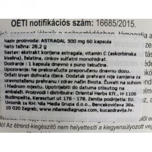 EKSTRAKT ASTRAGALA + CINK + C-VITAMIN, 60 KAPSULA Cijena