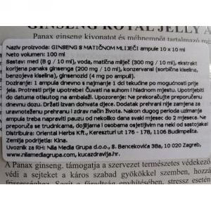 ELEUTHERO (SIBIRSKI) GINSENG S MATIČNOM MLIJEČI, 10 × 10 ml Cijena