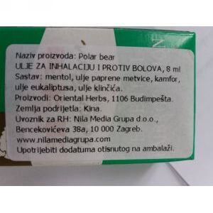 POLAR BEAR ULJE ZA INHALACIJU I PROTIV BOLOVA 8 ml Cijena