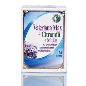VALERIANA MAX + MATIČNJAK + MAGNEZIJ + VITAMIN B6, 30 TABLETA Cijena